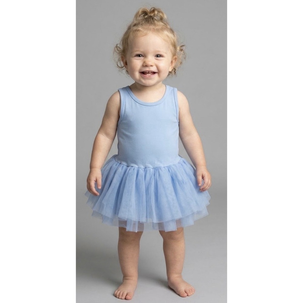 I Love Plum Tutu Ballerina Dance Pageant BAE Size 6-12 Months Ophelia Blue